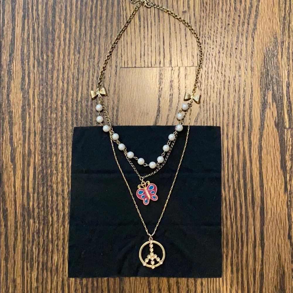 Betsey Johnson layered necklace